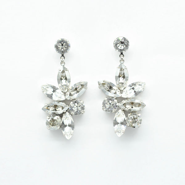 Jen Bridal Crystal Drop Earrings
