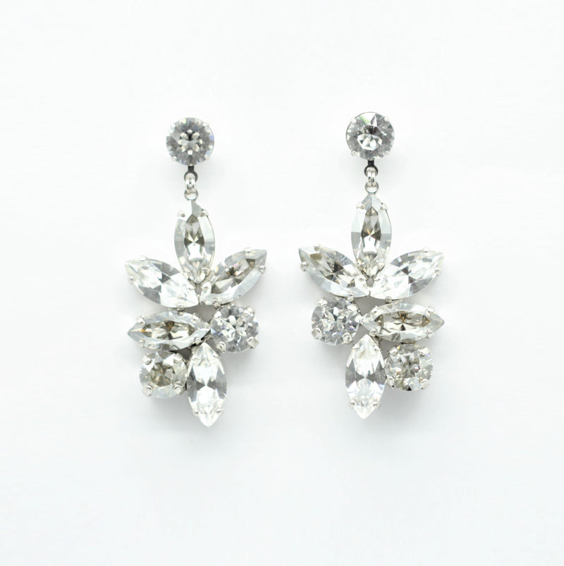 Jen Bridal Crystal Drop Earrings