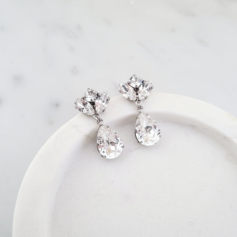 Swarovski Crystal Drop Earrings Wedding 60 Photos Astyledwedding swarovski-crystal-drop-earrings-wedding-60-photos-astyledwedding