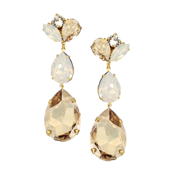 Angie Gold Statement Drop Earrings