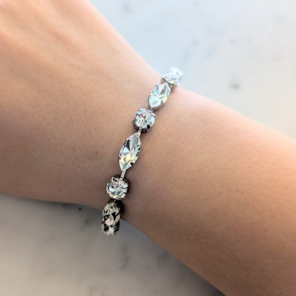Marquee and Chaton Crystal Bracelet