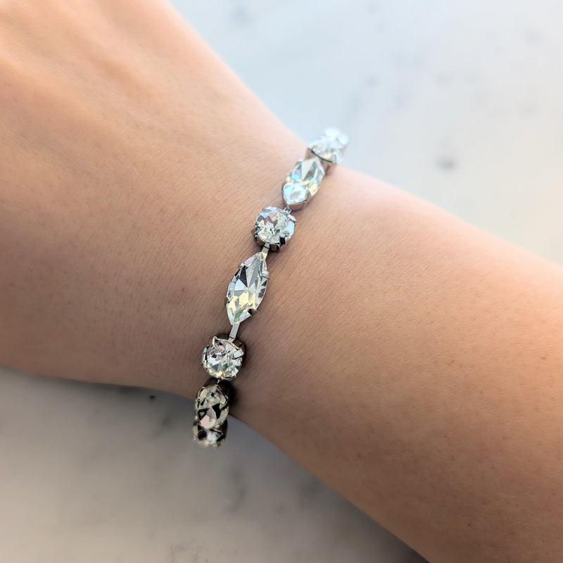 Marquee and Chaton Crystal Bracelet