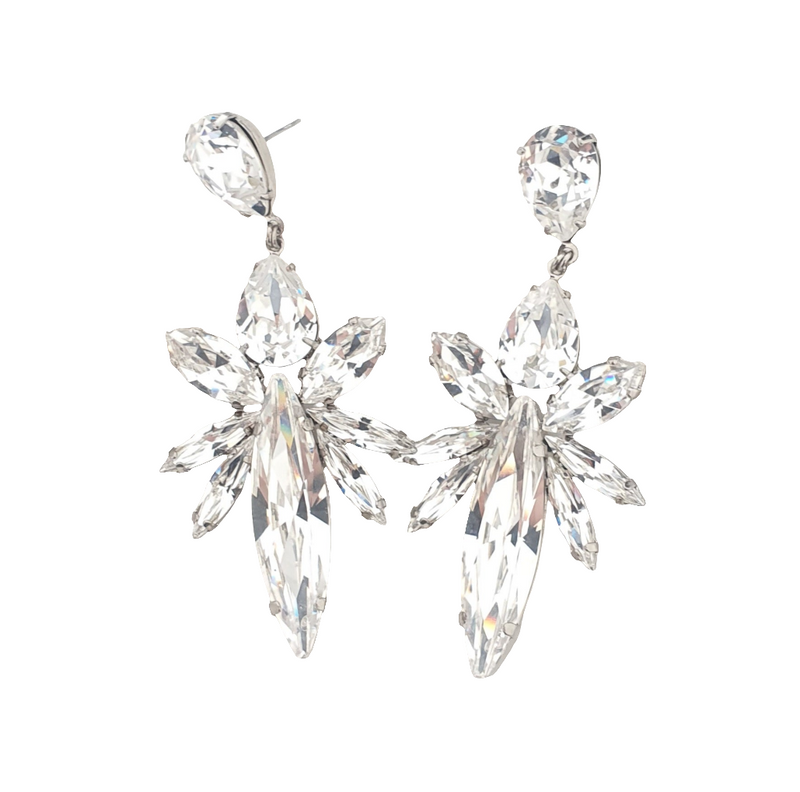 Eagle Eye Statement Earring - Crystal