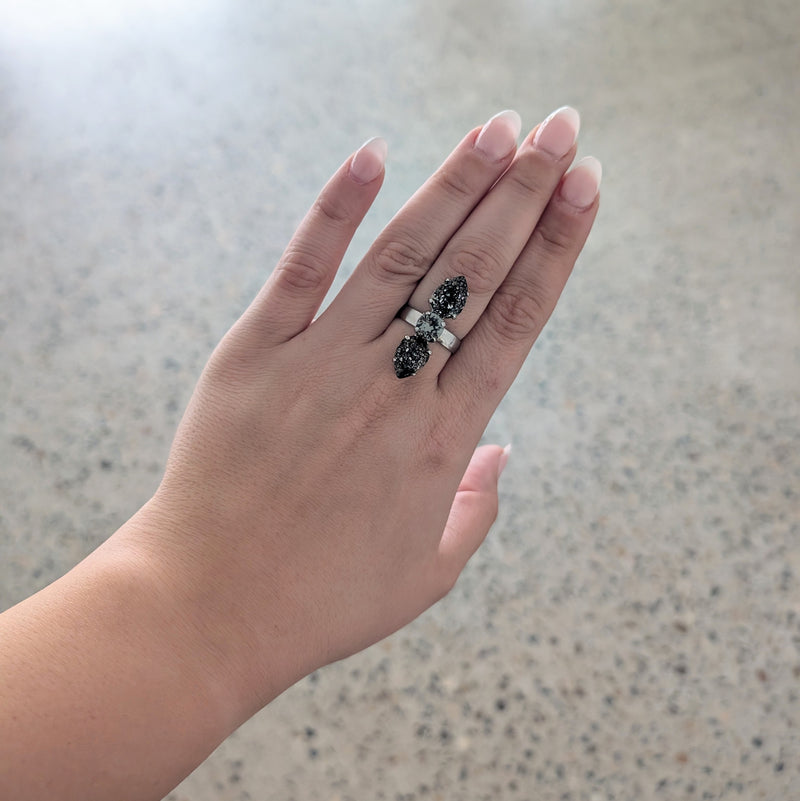 Aspen Ring - Black Pantina