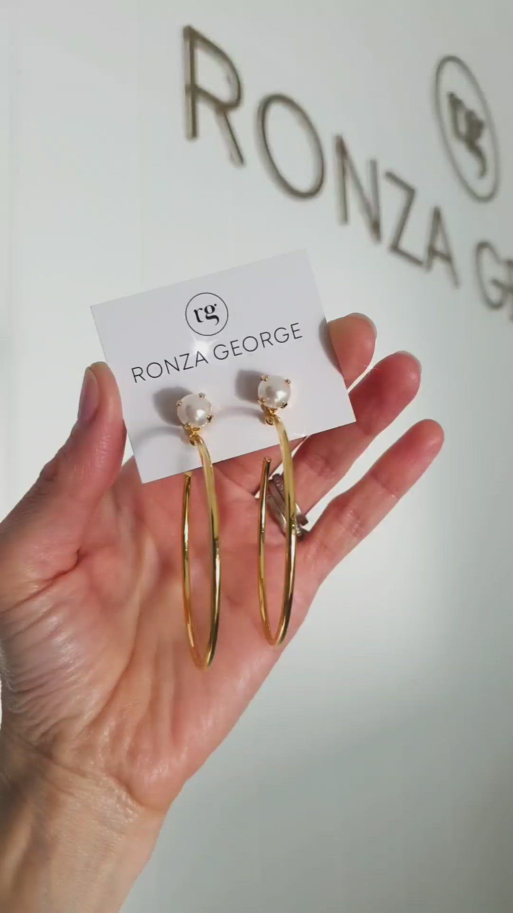 Ronza George Gold Hoops