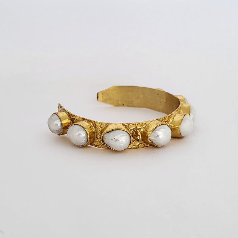 Esther Statement Baroque Pearl Cuff -18CT GOLD