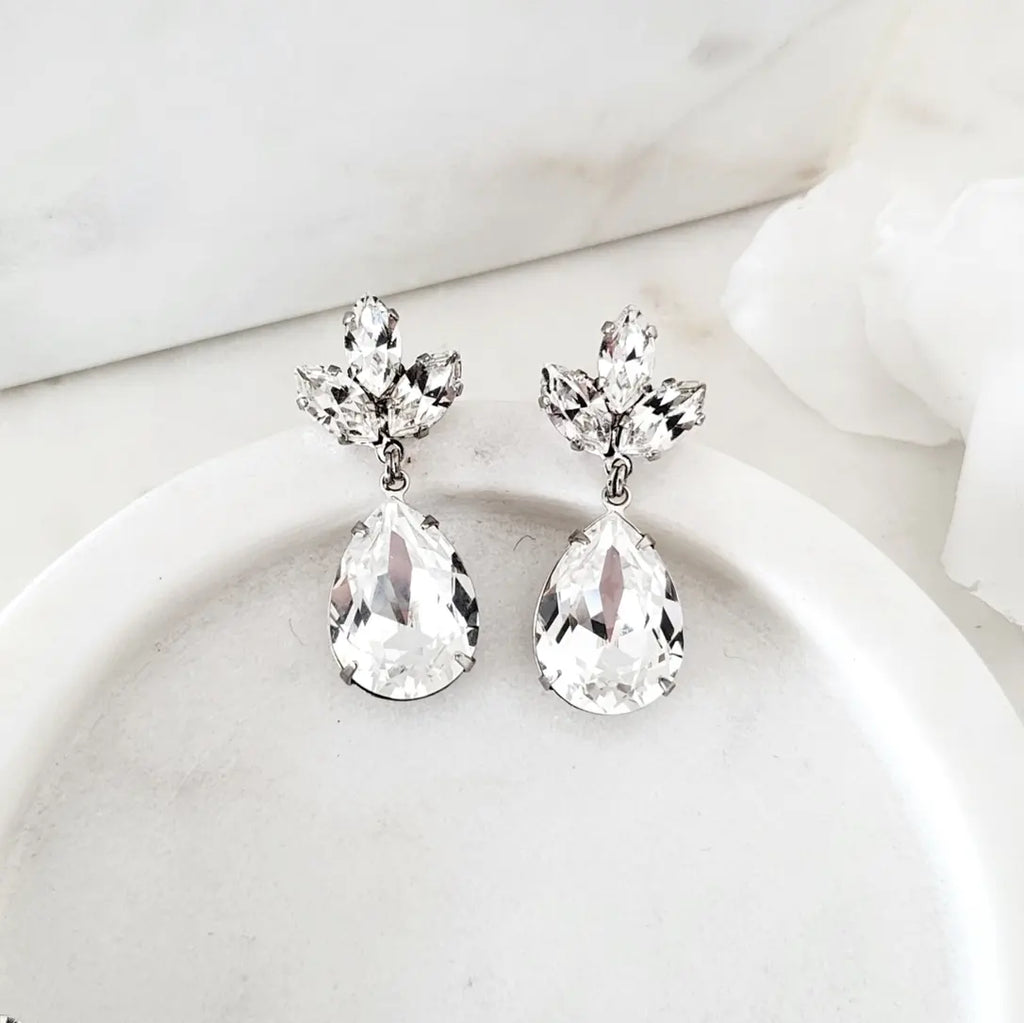 Swarovski crystal 2025 drop earrings wedding