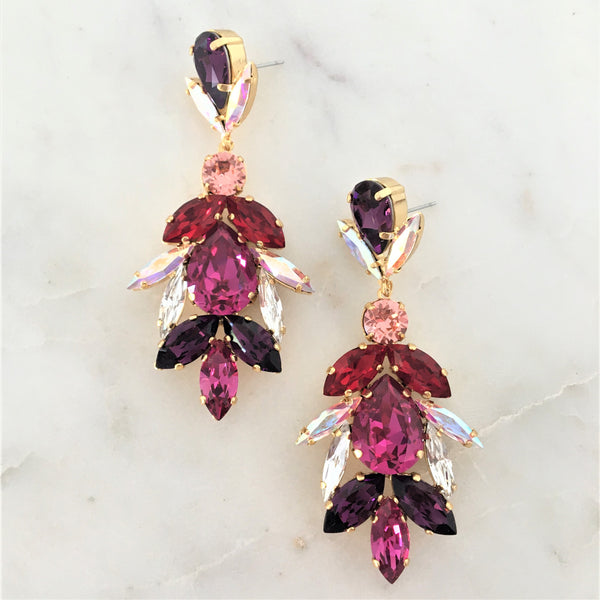 Pink Statement Earring