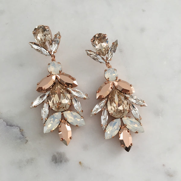 Statement Rose Gold Earring