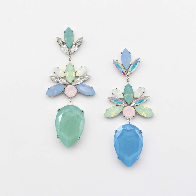 Empress Statement Earrings - Summer Opals