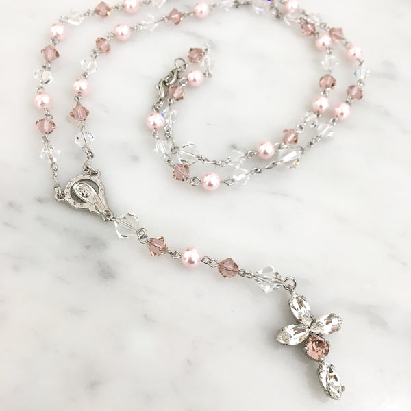 Pink Rosary Beads