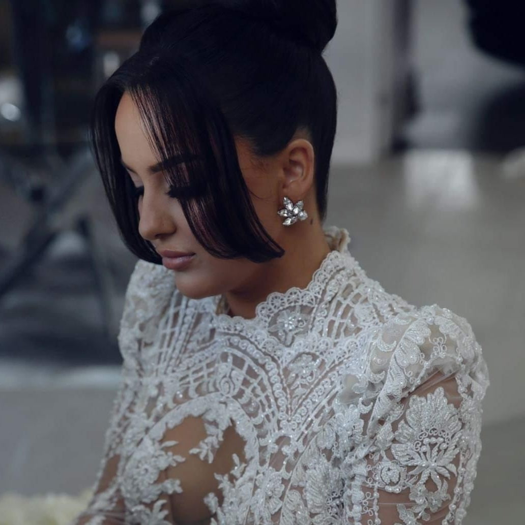 Jen Medium Pearl & Crystal Stud – Ronza George Jewellery